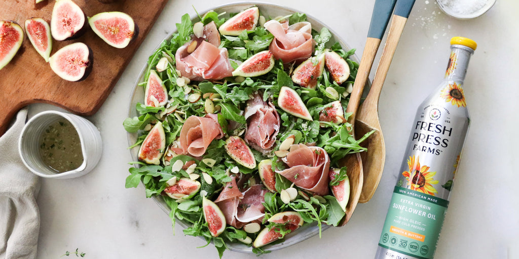 Prosciutto and Fig Salad With White Balsamic Vinaigrette