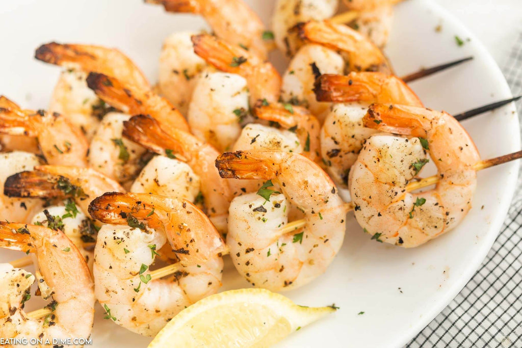 Whole30 Grilled Lemon Herb Shrimp Skewers