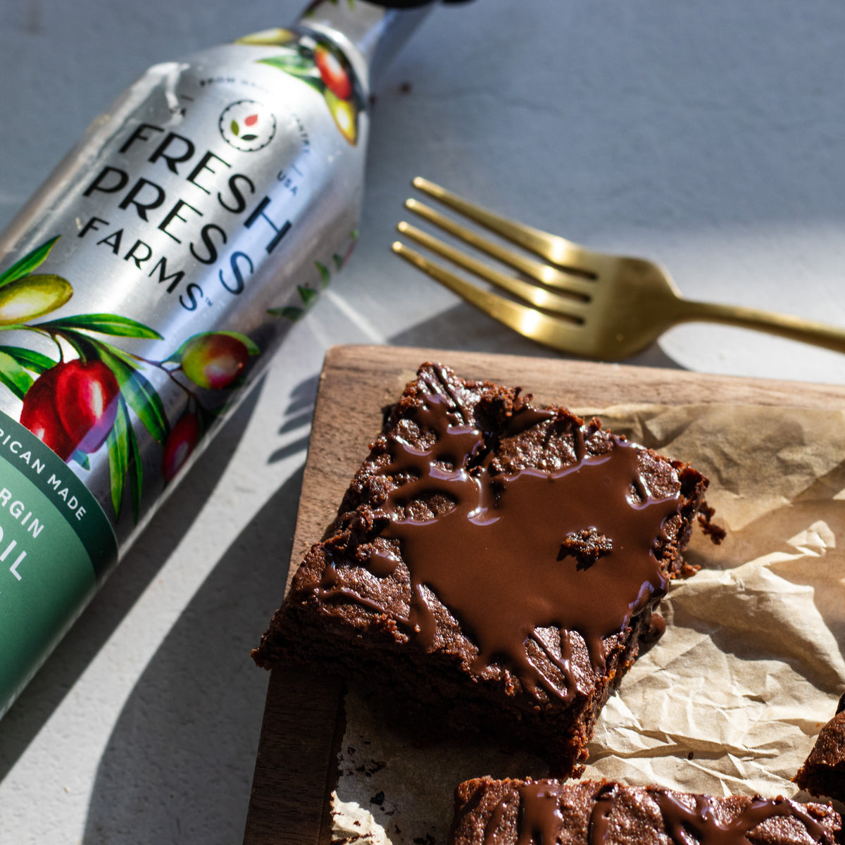 Olive Oil Brownies Fresh Press Farms